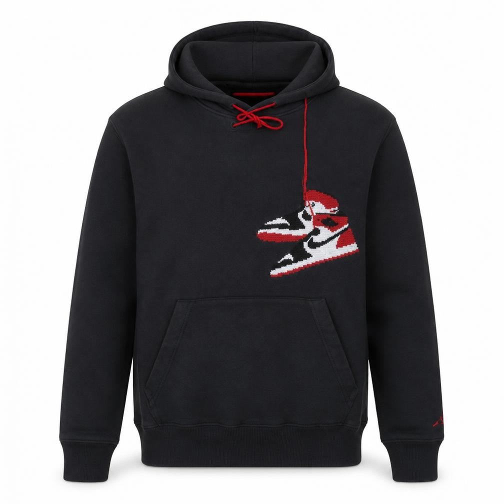 Jordan Men's Black Pullover Hoodie M Graphic Basketball Sportswear
