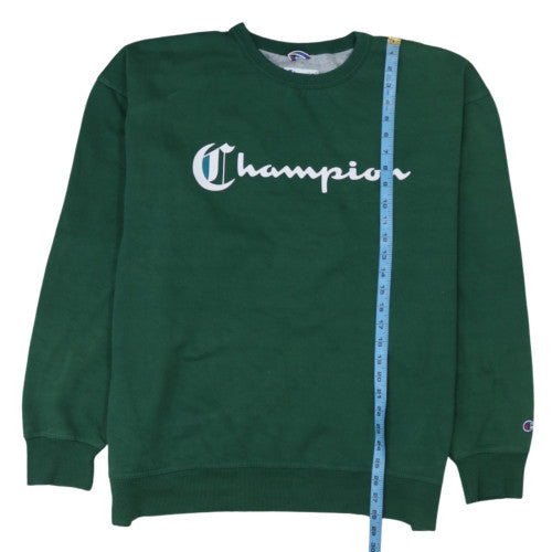 Champion Men Green 2XL Pullover Sweatshirt Crew Neck Fleece