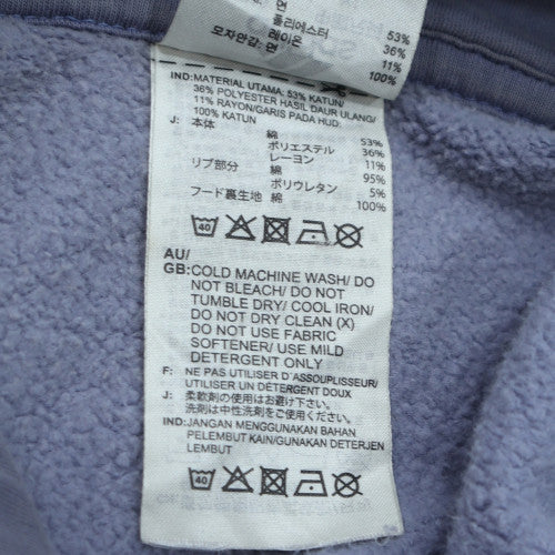 Adidas Men Blue XL Pullover Hoodie Fleece Logo Sportswear