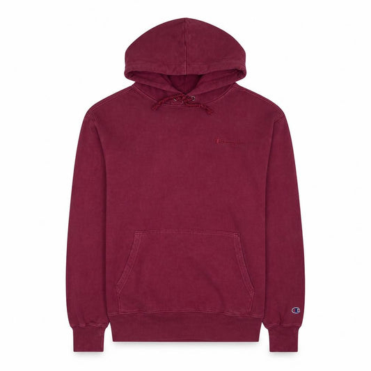Champion Men’s Red Pullover Hoodie Large Fleece Logo Sweatshirt
