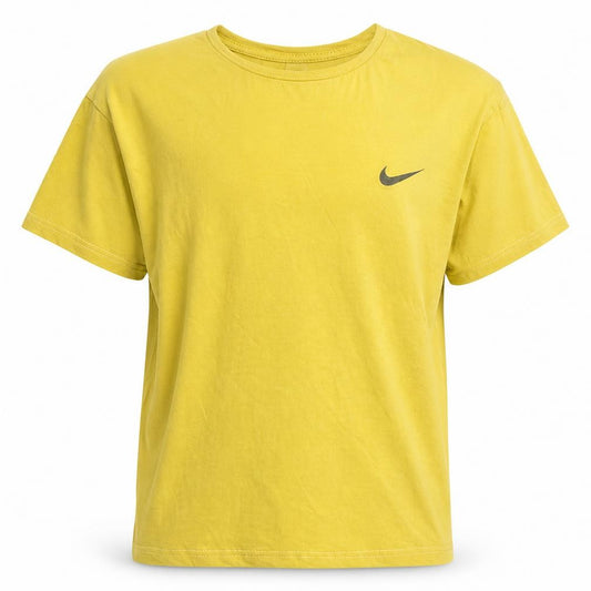 Nike Men's Yellow Crew Neck Short Sleeve T-Shirt Size M