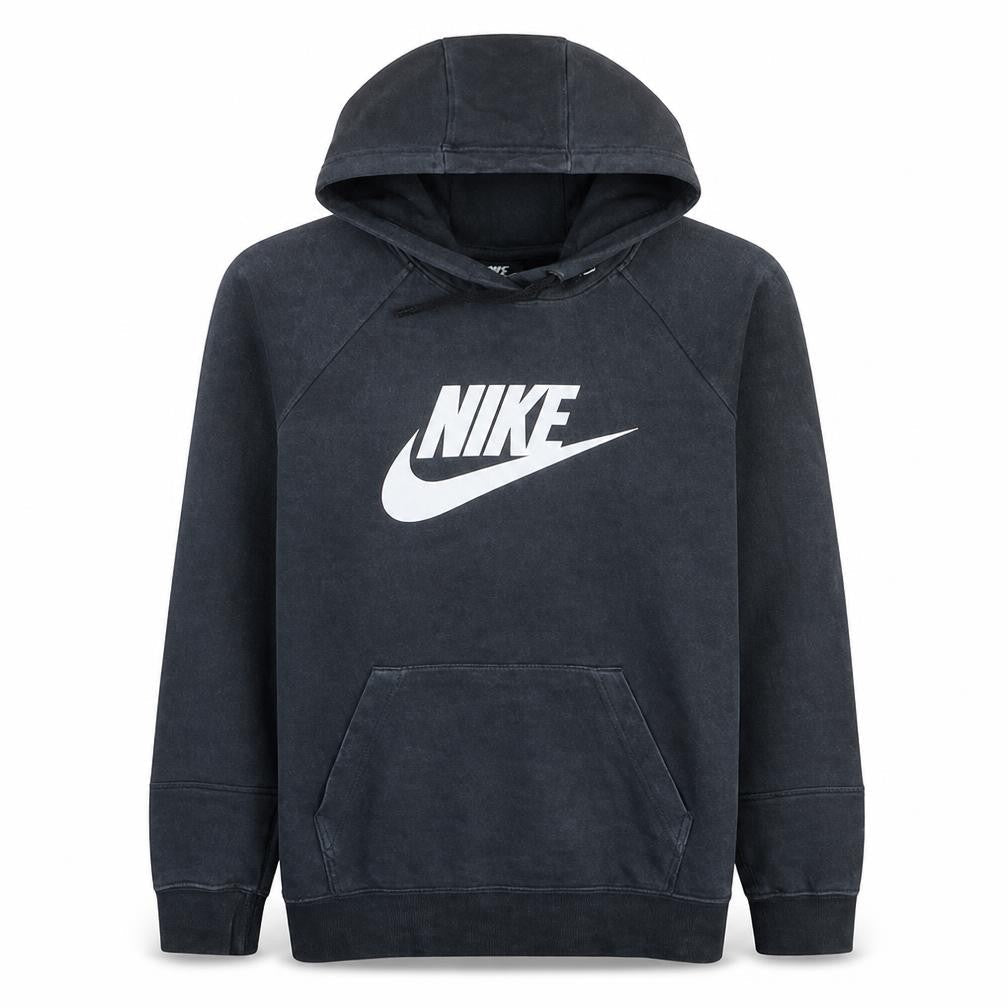 Nike Men's Black Pullover Hoodie L Regular Fit Fleece Sweatshirt