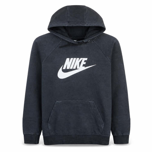 Nike Men's Black Pullover Hoodie L Regular Fit Fleece Sweatshirt