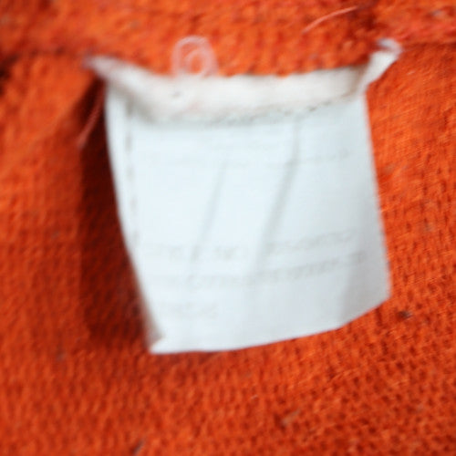 Puma Men's Orange Pullover Hoodie L Graphic Logo Sportswear