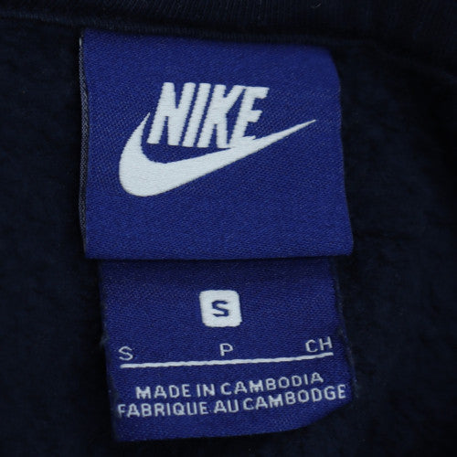Nike Men's Blue Pullover Hoodie Small Fleece Lined Sportswear