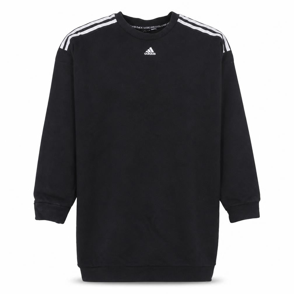 Adidas Mens Black Crew Neck Long Sleeve Pullover Sweatshirt L