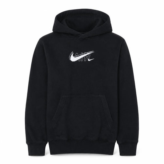 Nike Men’s Black Pullover Hoodie S Graphic Fleece Sweatshirt