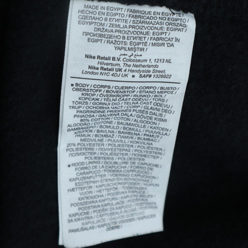Nike Men’s Black Pullover Hoodie S Graphic Fleece Sweatshirt