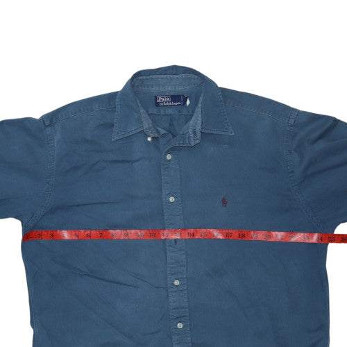 Polo Ralph Lauren Men's Blue Medium Cotton Button-Up Shirt