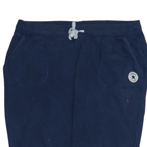 Converse Men's Blue Fleece Jogger Trousers XL Comfortable Activewear