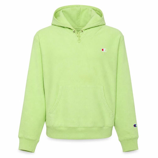 Champion Men's Green Pullover Hoodie L Fleece Reverse Weave