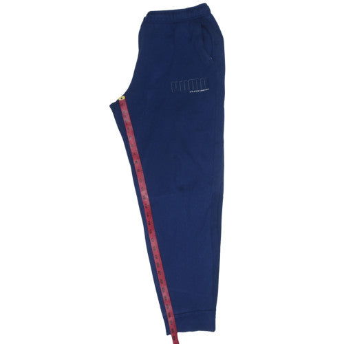 Puma Men's Blue Jogger Sweatpants L Fleece Training Trousers