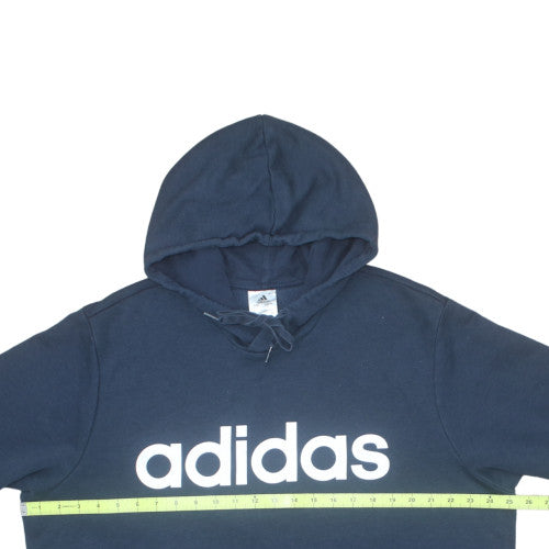 Adidas Men's Navy Blue Pullover Hoodie XL Cotton Blend