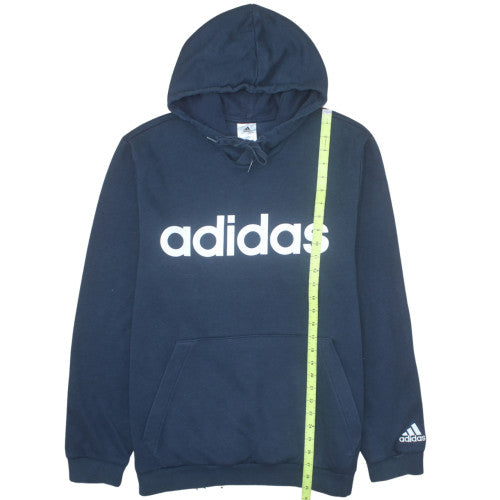 Adidas Men's Navy Blue Pullover Hoodie XL Cotton Blend
