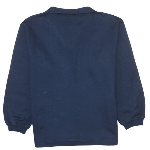 Puma Teens Blue 1/4 Zip Fleece Pullover Sweatshirt Size 16