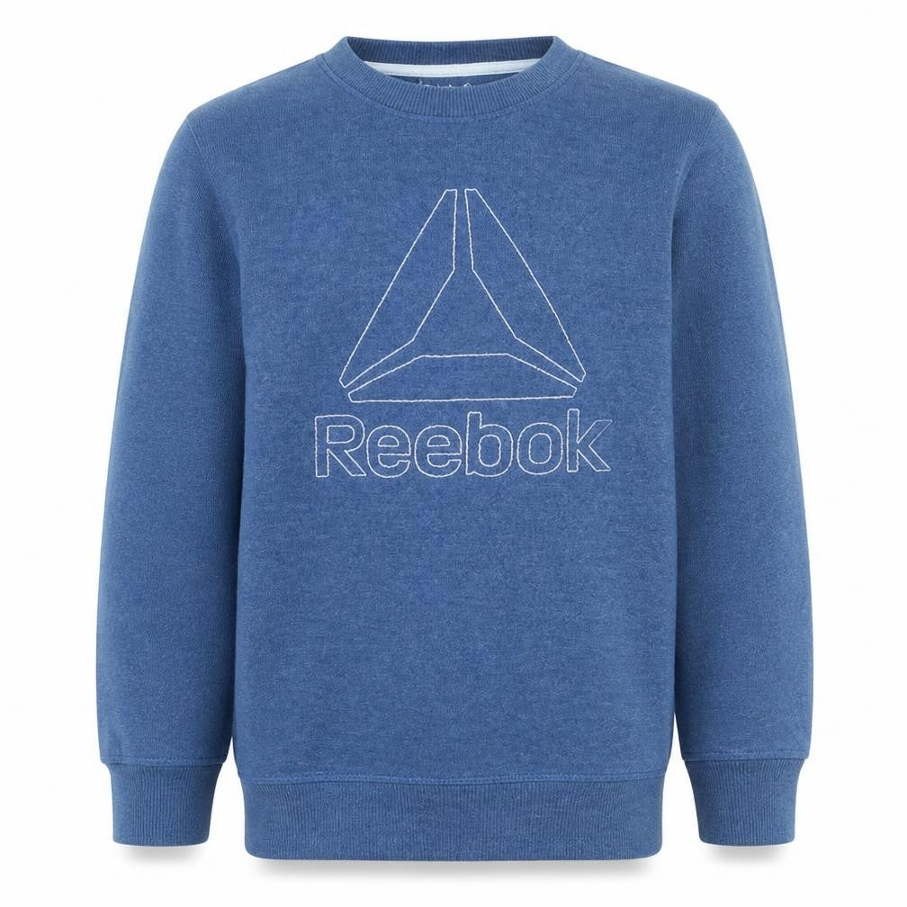 Reebok Men's Blue Crew Neck Pullover Sweatshirt M Regular Fit