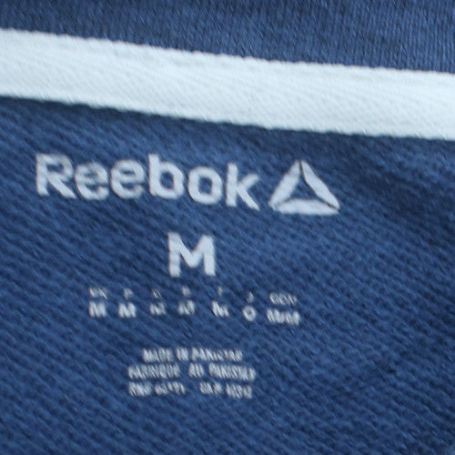 Reebok Men's Blue Crew Neck Pullover Sweatshirt M Regular Fit