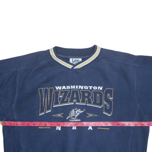 Lee Sport Men’s Blue Washington Wizards Sweatshirt L Vintage NBA