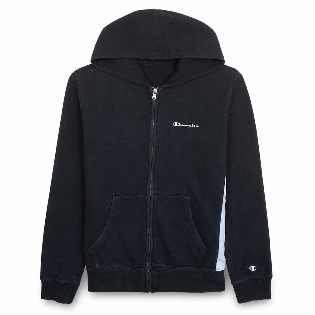 Champion Men's Black Medium Full Zip Hoodie Sweatshirt