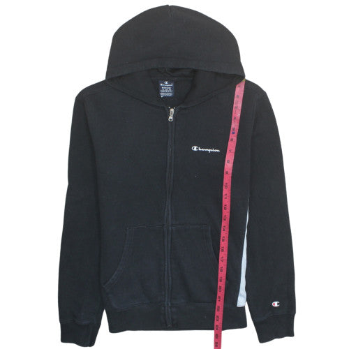 Champion Men's Black Medium Full Zip Hoodie Sweatshirt