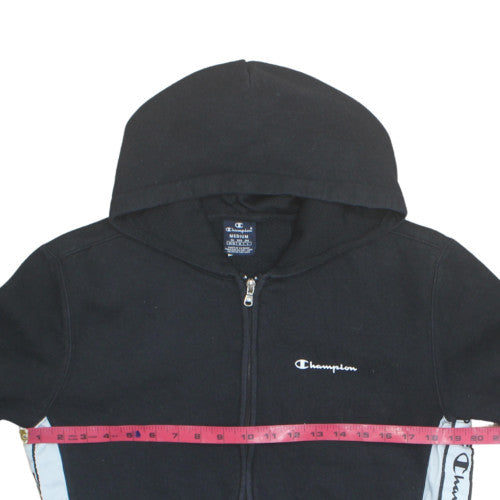 Champion Mens Black Full Zip Hoodie Medium Regular Fit