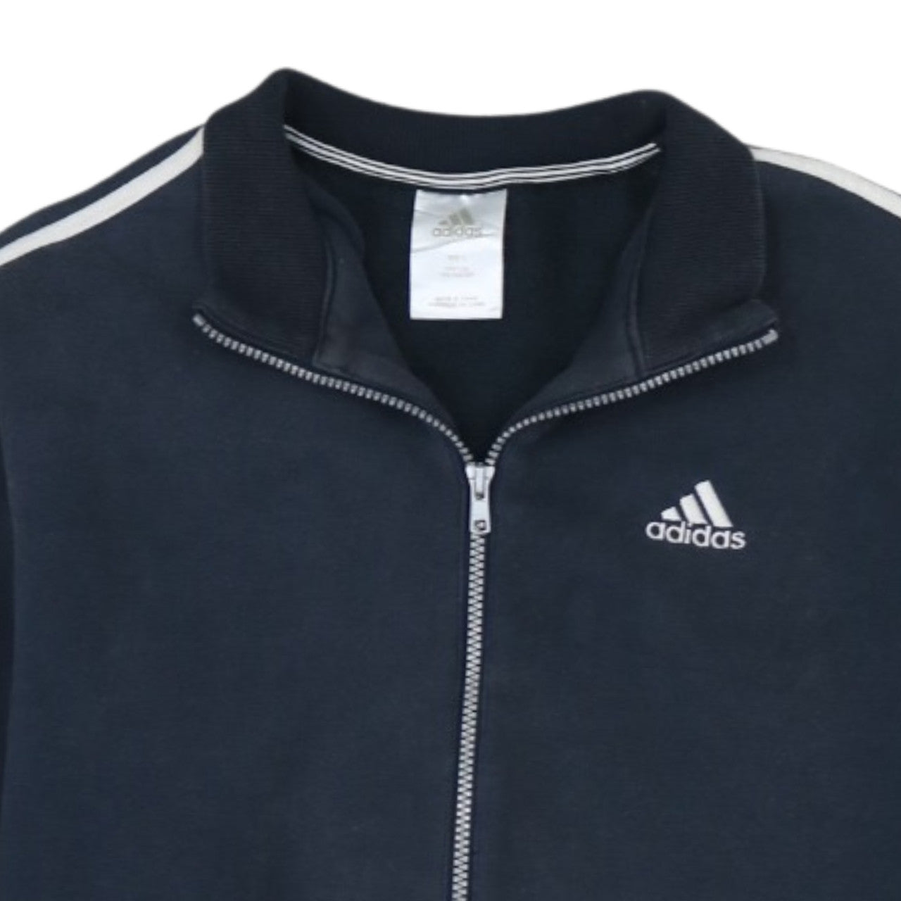 adidas Men's Blue Full Zip Sweatshirt L Sports Retro Track Top