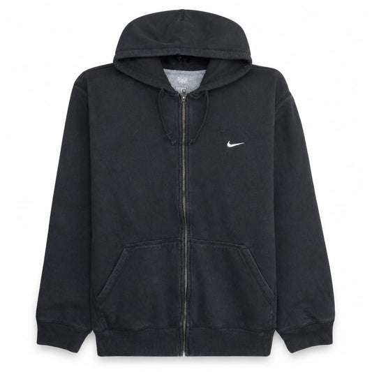 Nike Men's Black Full Zip Hoodie XL Fleece Sports Sweatshirt
