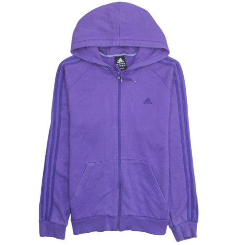 Adidas Men's Purple Full Zip Hoodie Size L Sportswear