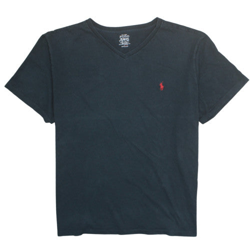 Polo Ralph Lauren Men's Black V-Neck Cotton T-Shirt XXL