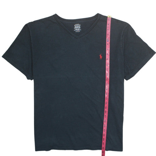 Polo Ralph Lauren Men's Black V-Neck Cotton T-Shirt XXL