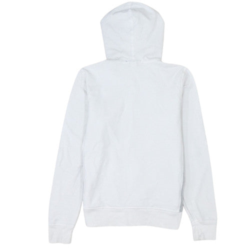GAP Men's White Full Zip Hoodie S Regular Cotton Stretch