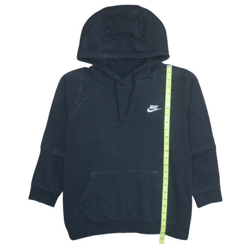 Nike Men’s Black Pullover Hoodie L Fleece Regular Fit Logo Sportswear
