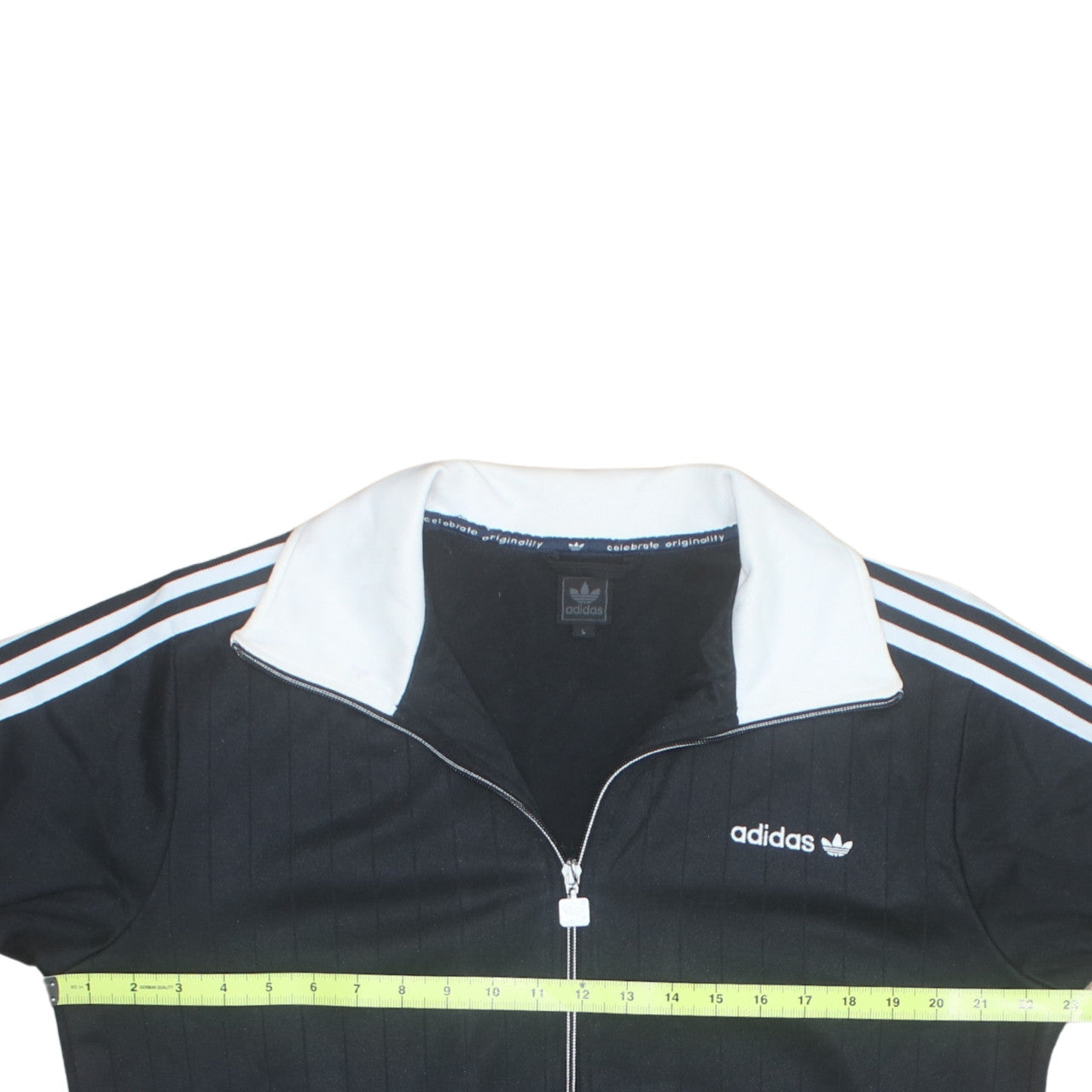 Adidas Men's Black Full Zip Collared Sweatshirt L Sports Style