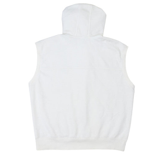 Nike Mens White Sleeveless Full Zip Hoodie XL Sportswear Vest