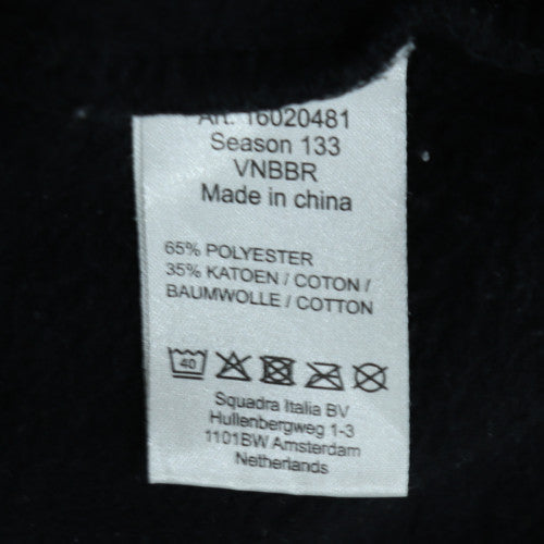 Lotto Men's Black Pullover Hoodie Size L Sports Fleece Sweatshirt