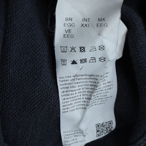 Hugo Boss Men's Navy Blue Crew Neck Sweatshirt XXL Classic Fit