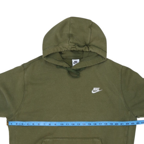 Nike Men's Green Pullover Hoodie L Fleece Regular Fit