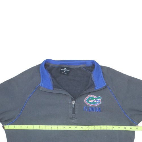 Colosseum Mens Grey Florida Gators 1/4 Zip Pullover Sweatshirt Size S