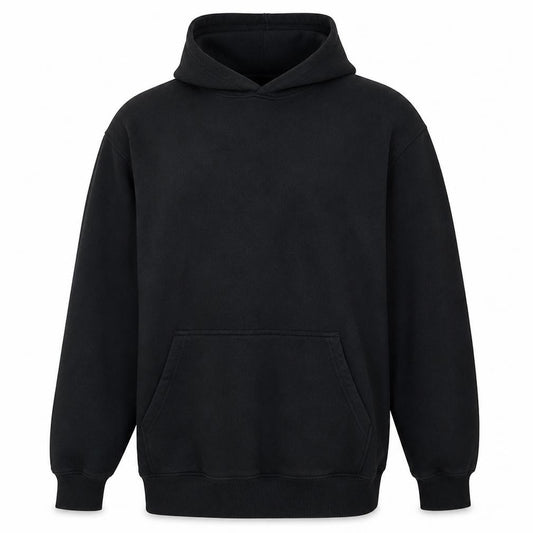 adidas Mens Black 2XL Pullover Hoodie with Logo Print