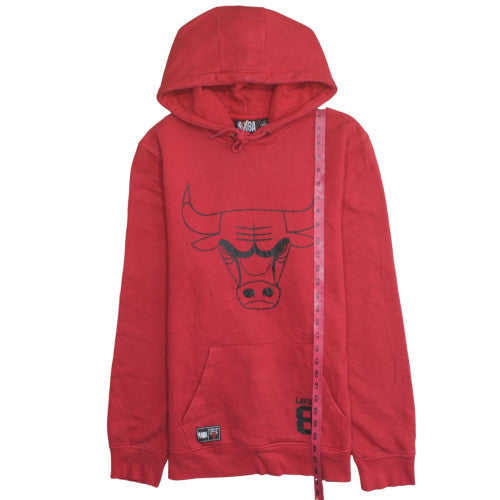 Primark NBA Chicago Bulls Red Men's Pullover Hoodie Size L