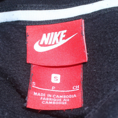 Nike Mens Black Pullover Hoodie S Regular Fit Fleece Sportswear