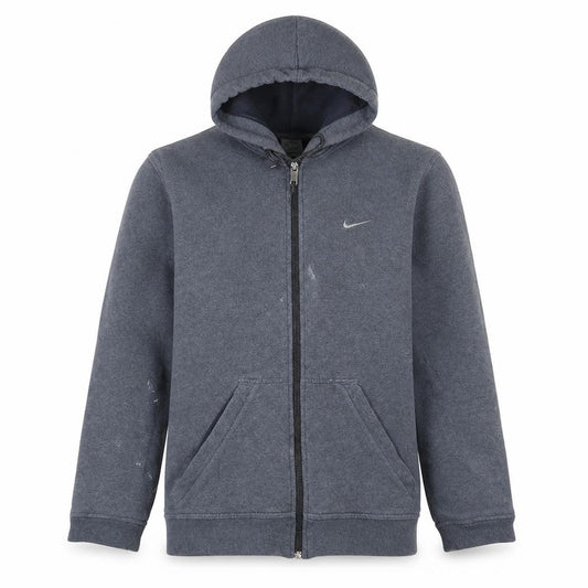 Nike Mens Grey Full Zip Hoodie Size S Sportswear Cotton Blend