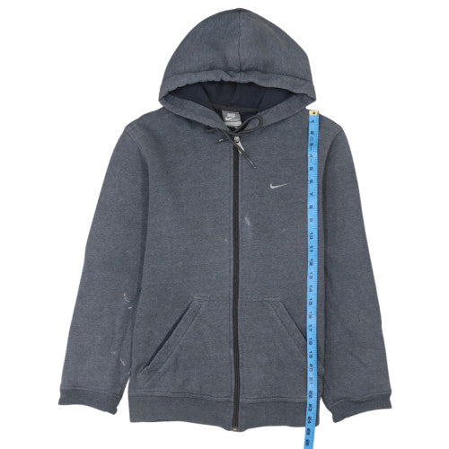 Nike Mens Grey Full Zip Hoodie Size S Sportswear Cotton Blend