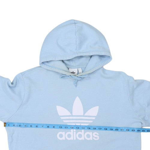 Adidas Mens Blue XL Pullover Hoodie Trefoil Logo Sweatshirt