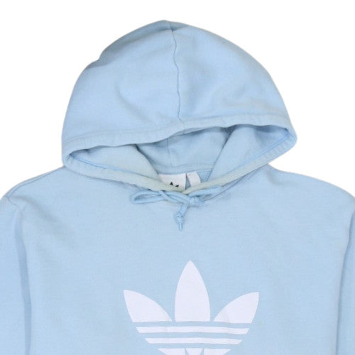 Adidas Mens Blue XL Pullover Hoodie Trefoil Logo Sweatshirt