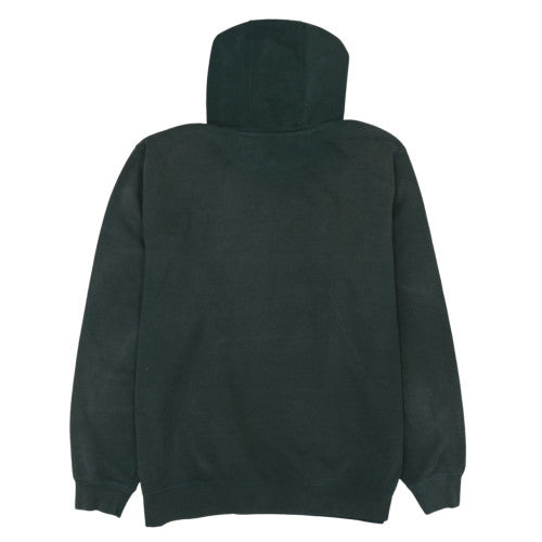 Carhartt Men Green Pullover Hoodie L Regular Fleece Cotton Blend