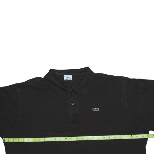 Lacoste Men's Black Classic Fit Cotton Short Sleeve Polo Size 3XL