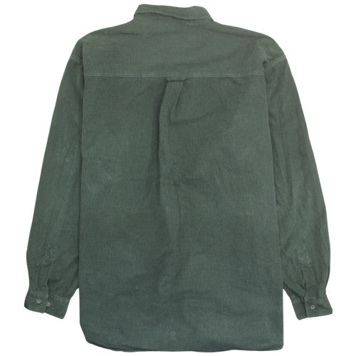 Marlboro Classics Mens Green Corduroy Button-Up Shirt 3XL
