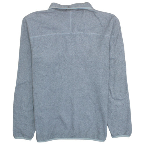 The North Face Men's Grey Fleece 1/4 Zip Activewear Jacket Size M