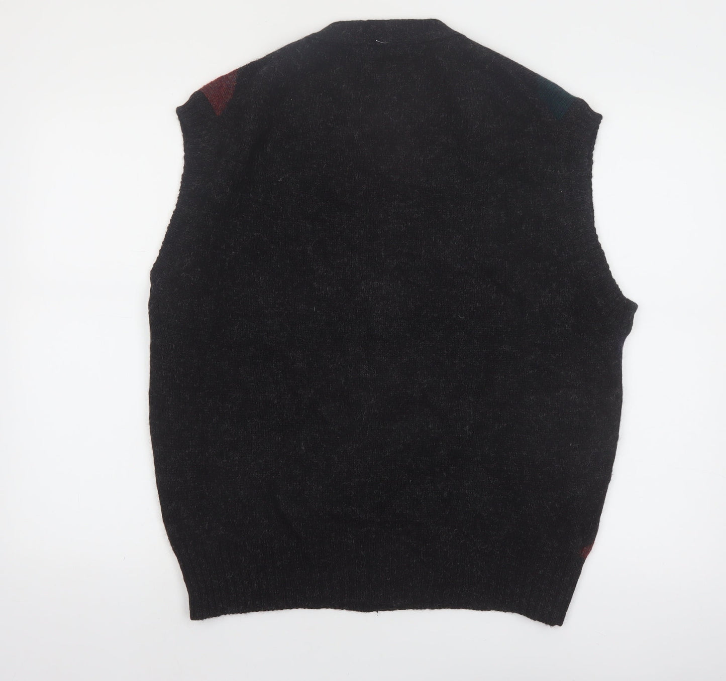 Stanley Blacker Men's Multicoloured Wool Argyle Vest L